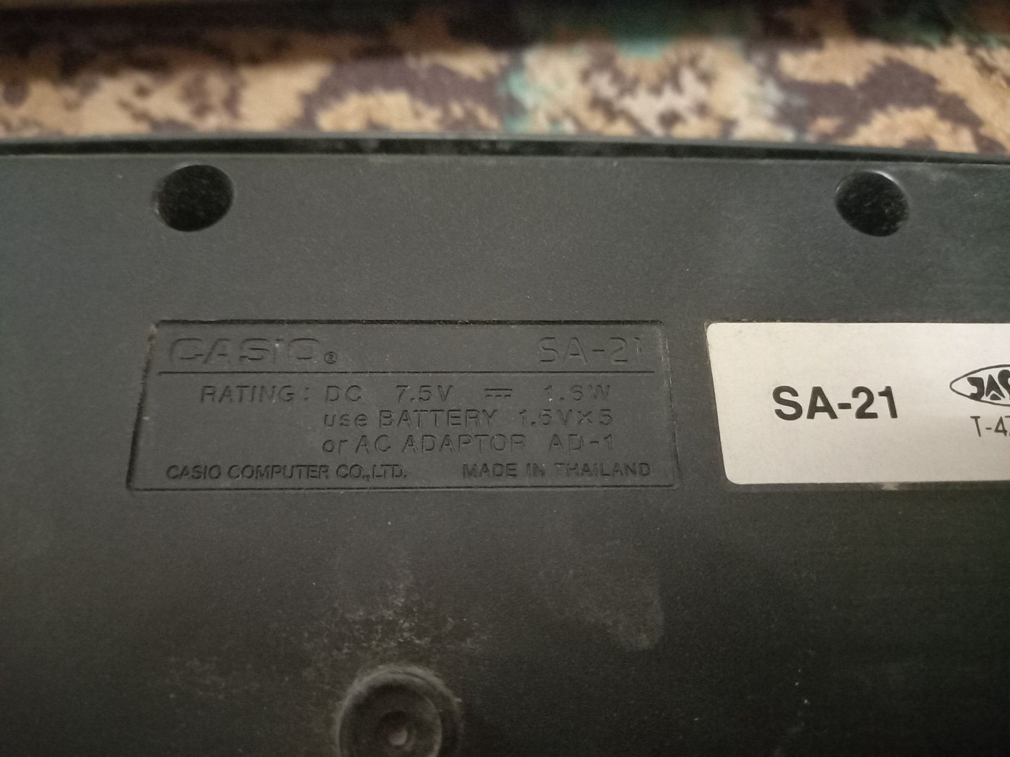 Синтезатор Casio SA-21