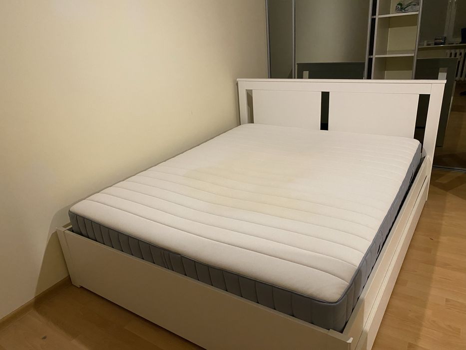 Łózko Ikea Songesand + materac Valevag 160x200