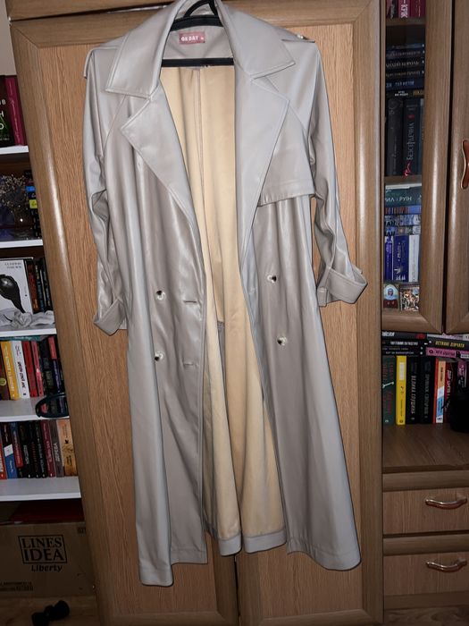 Продам шкіряний тренч