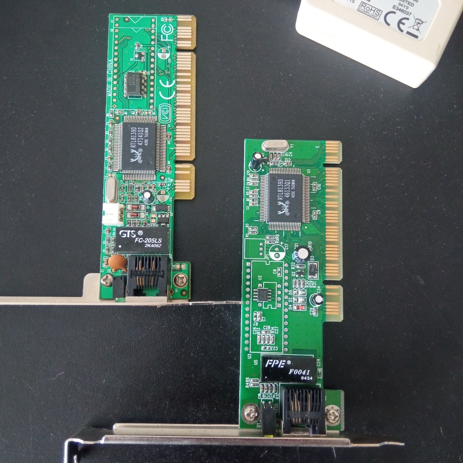 Karta sieciowa 2x plus modem retro