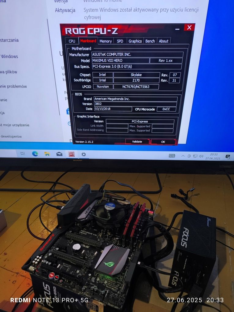 Asus ROG Maximus VII Hero LGA1151 (6/7gen.) Win10 Home