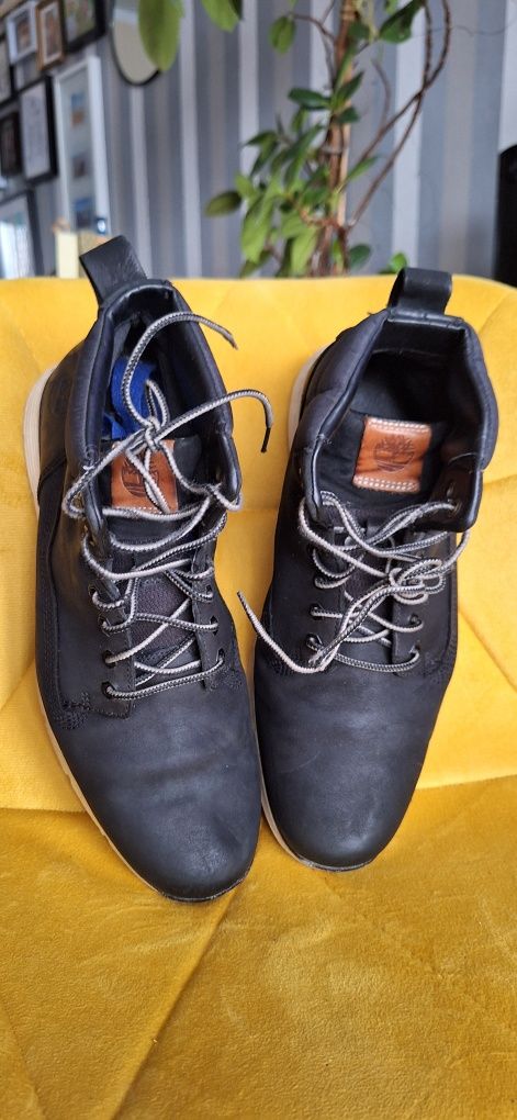 Buty zimowe jesienne Timberland 42 26,5cm skóra naturalna czarne b.d s