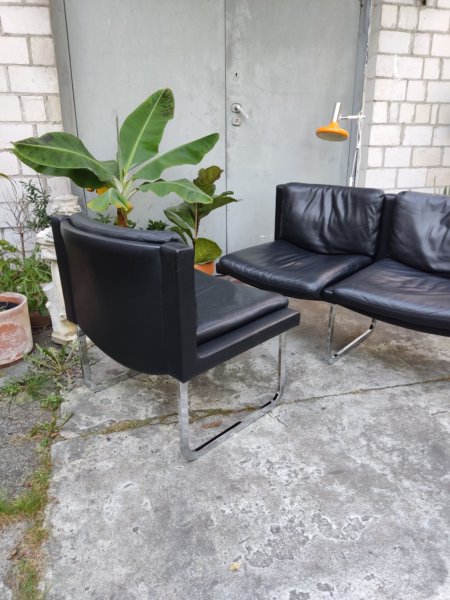 Zestaw DeSede RH201 sofa i fotel lata 60 te Szwajcaria vintage design