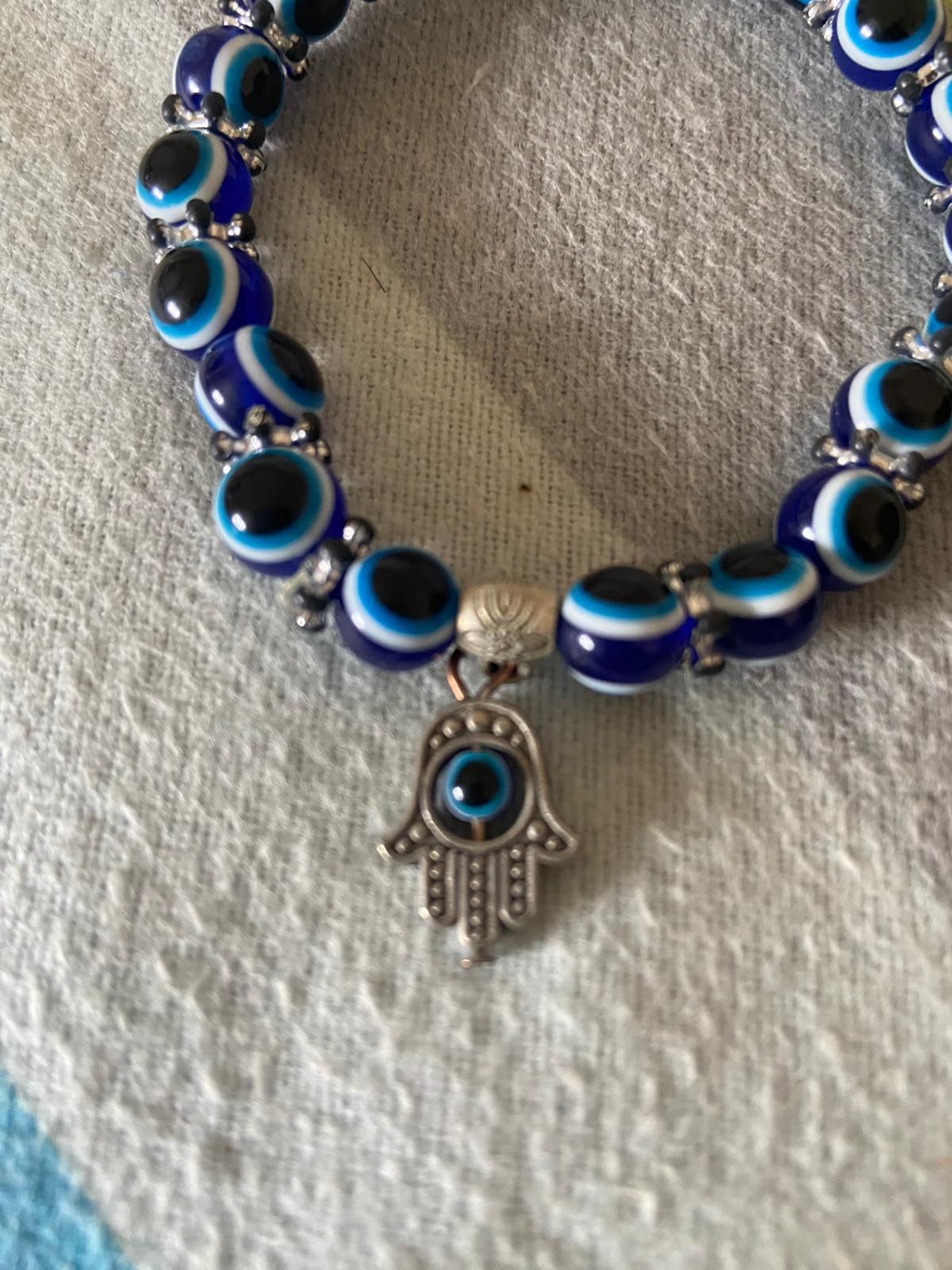 Pulseira olho mau olhado cor azul ( Portes grátis)