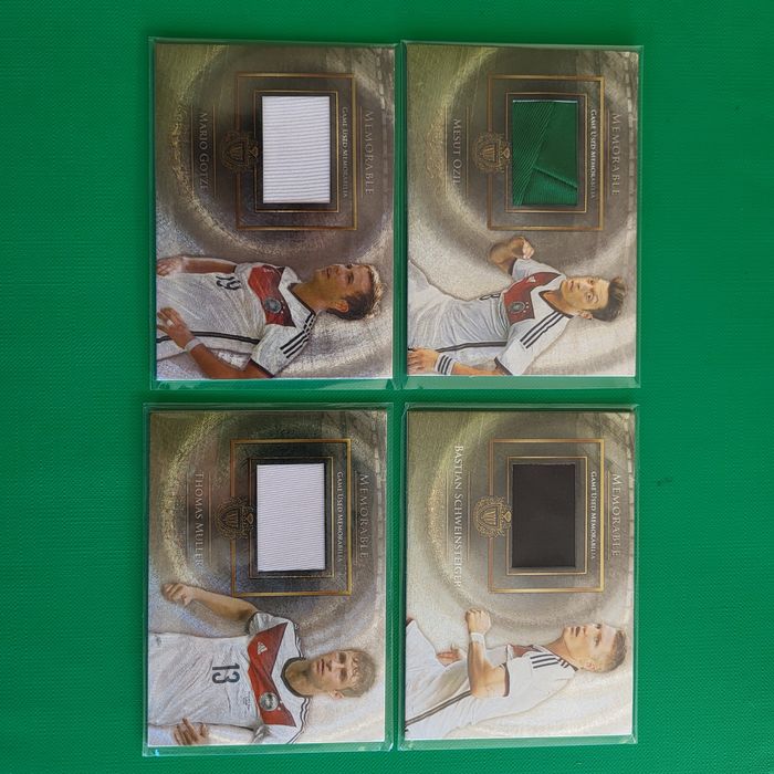 Futera 2015 4 karty koszulki Niemcy Limited 105 Muller Ozil Gotze.