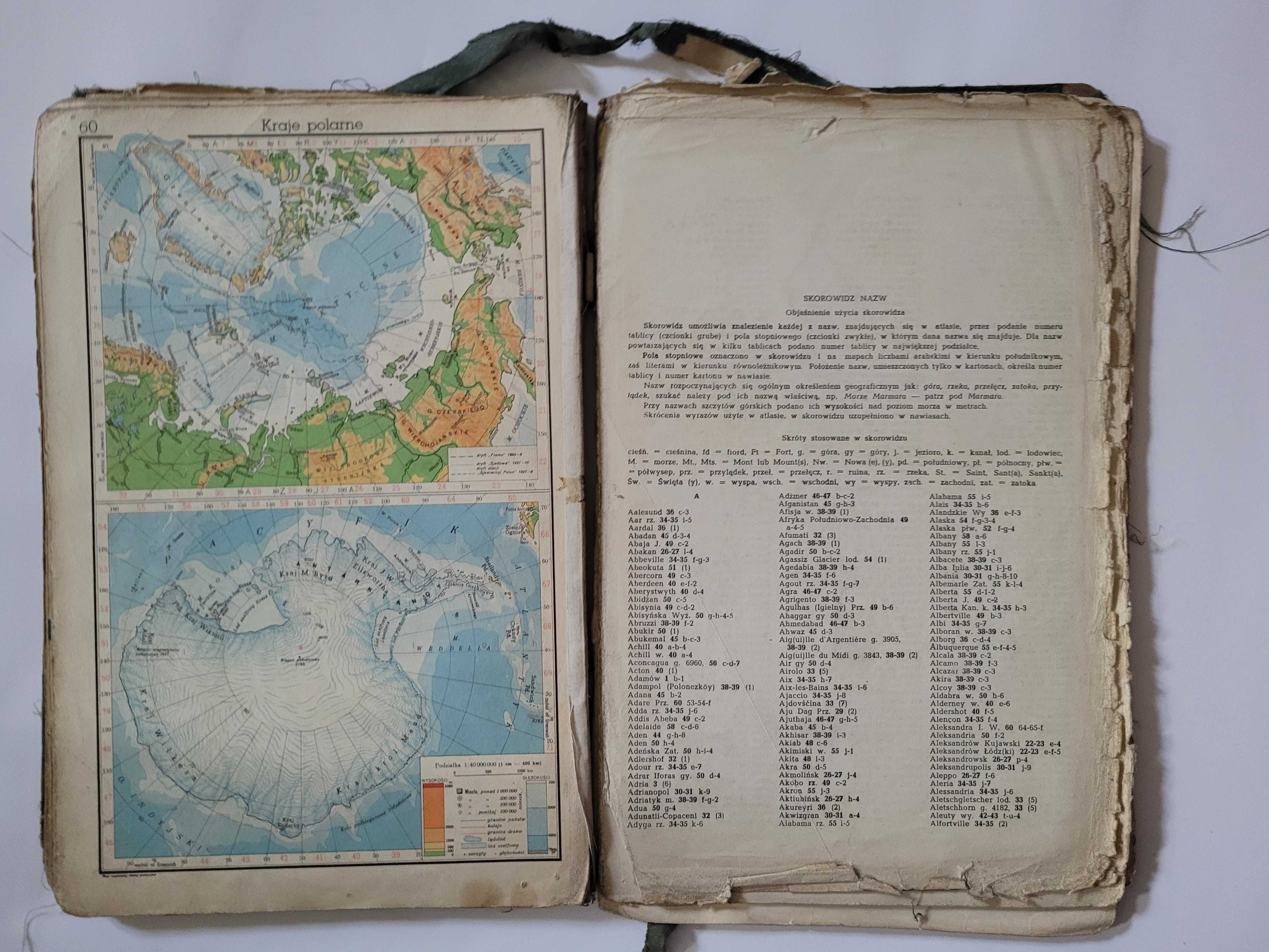 Atlas geograficzny, 1957r.