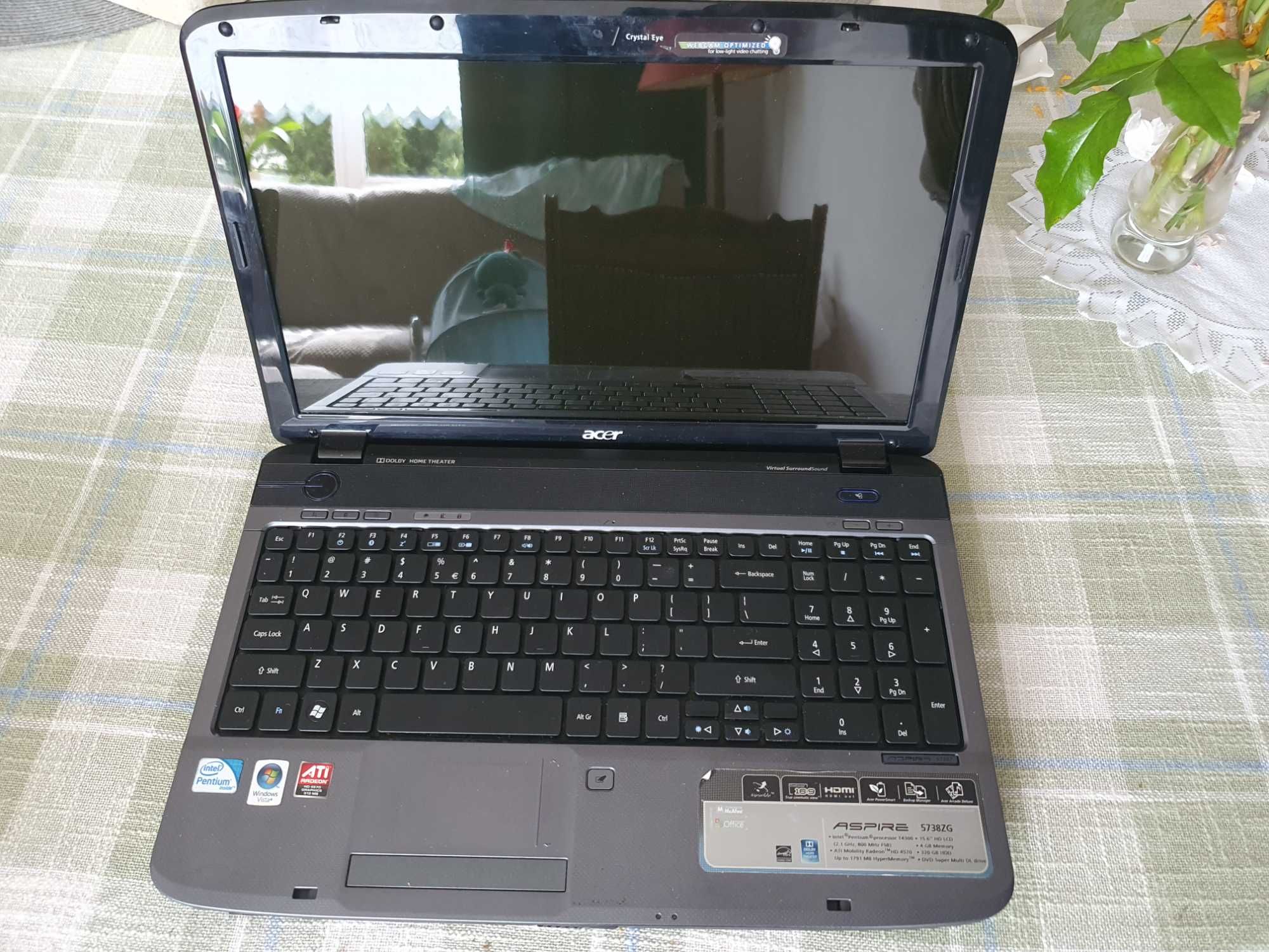 Acer Aspire 5738Z Intel Pentium Ati Radeon 500GB do nauki