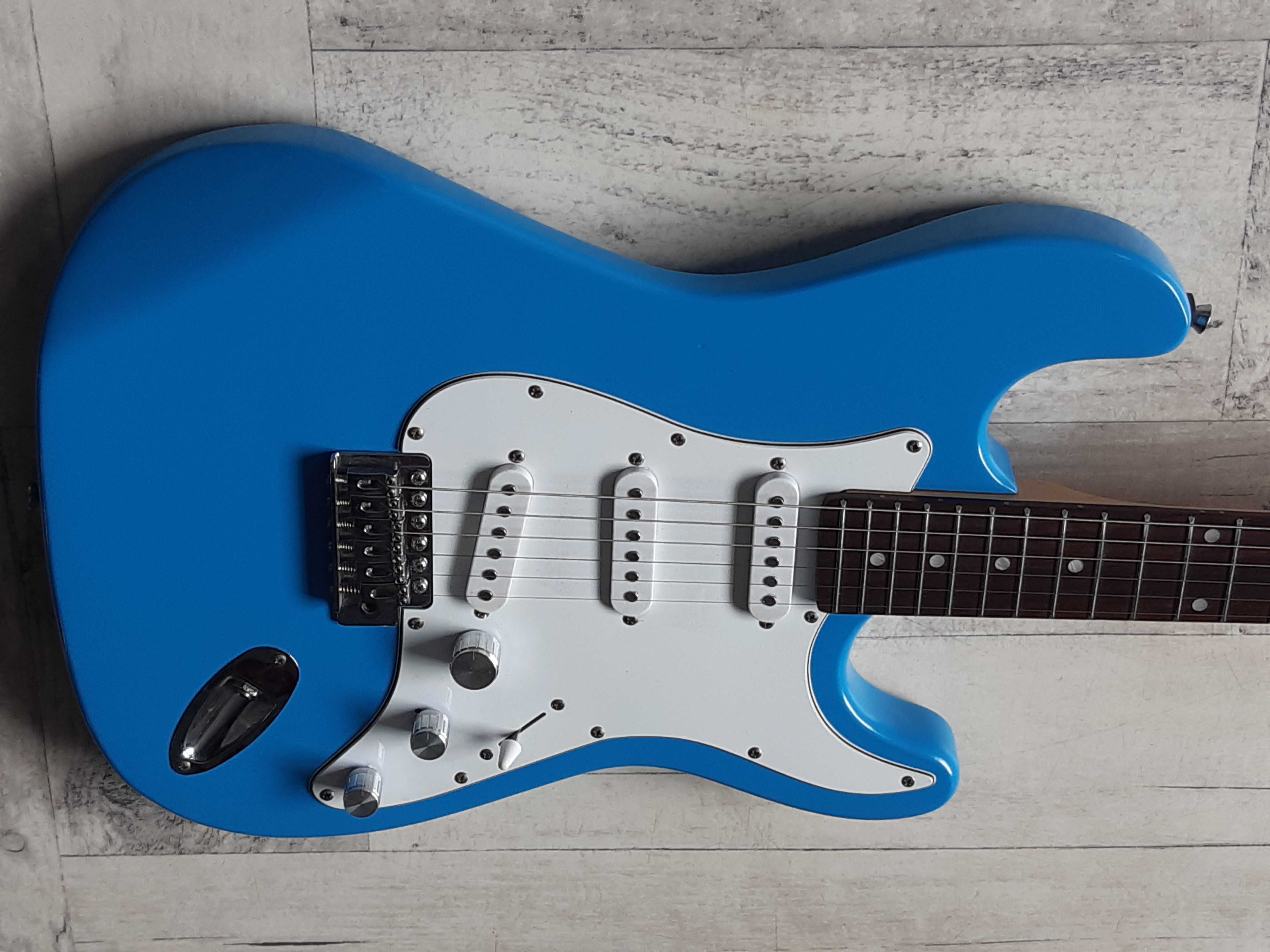 Gitara elektryczna Stratocaster -Blue -SSS- wysyłka Gratis lub zamiana