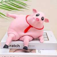 Іграшка антистрес сквіш ВЕЛИКИЙ Рожева свиня Pink Pig BIG 50 см