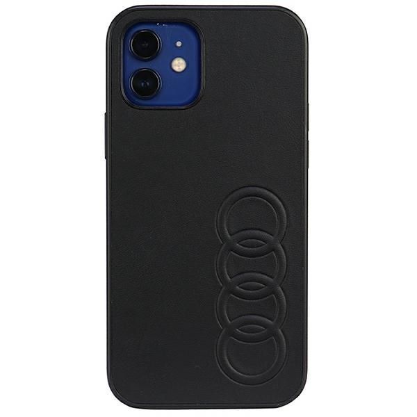 Etui iPhone 12 Pro 6.1" AUDI Skóra Syntetyczna Czarny