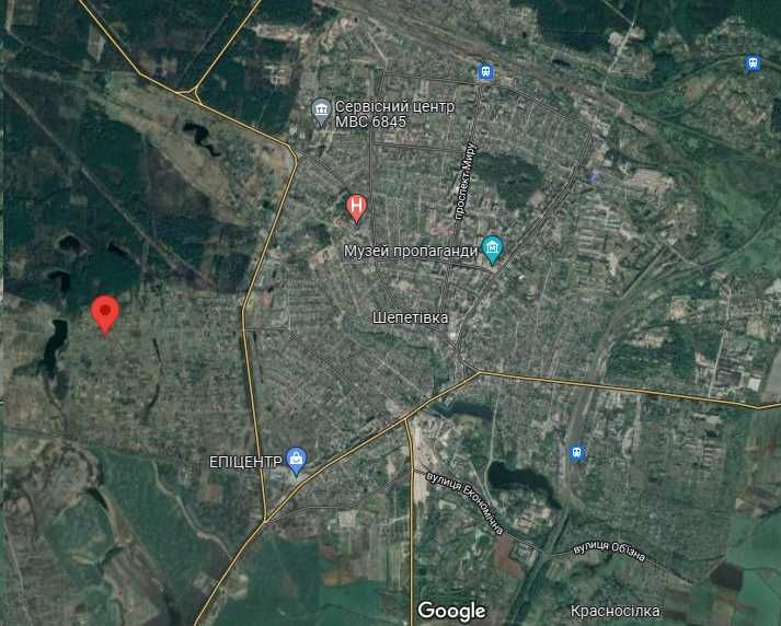 Земельна ділянка для будівництва Шепетівка 0.10 га