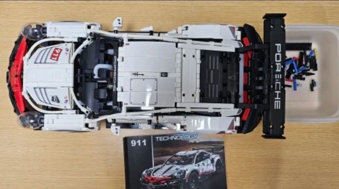 Samochód z klocków Porsche 911 RSR zestaw z klocków Technik Cada 1580