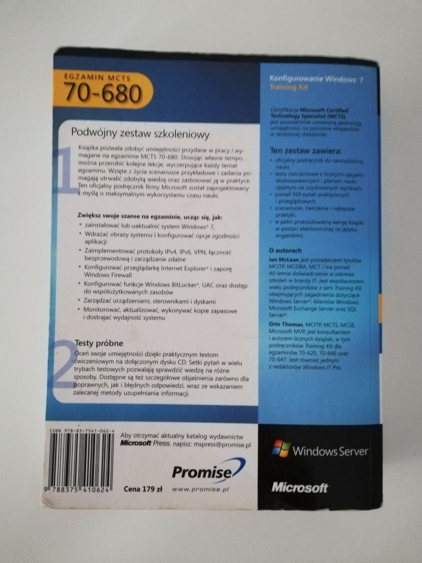 MCTS 70-680 Konfigurowanie Windows 7