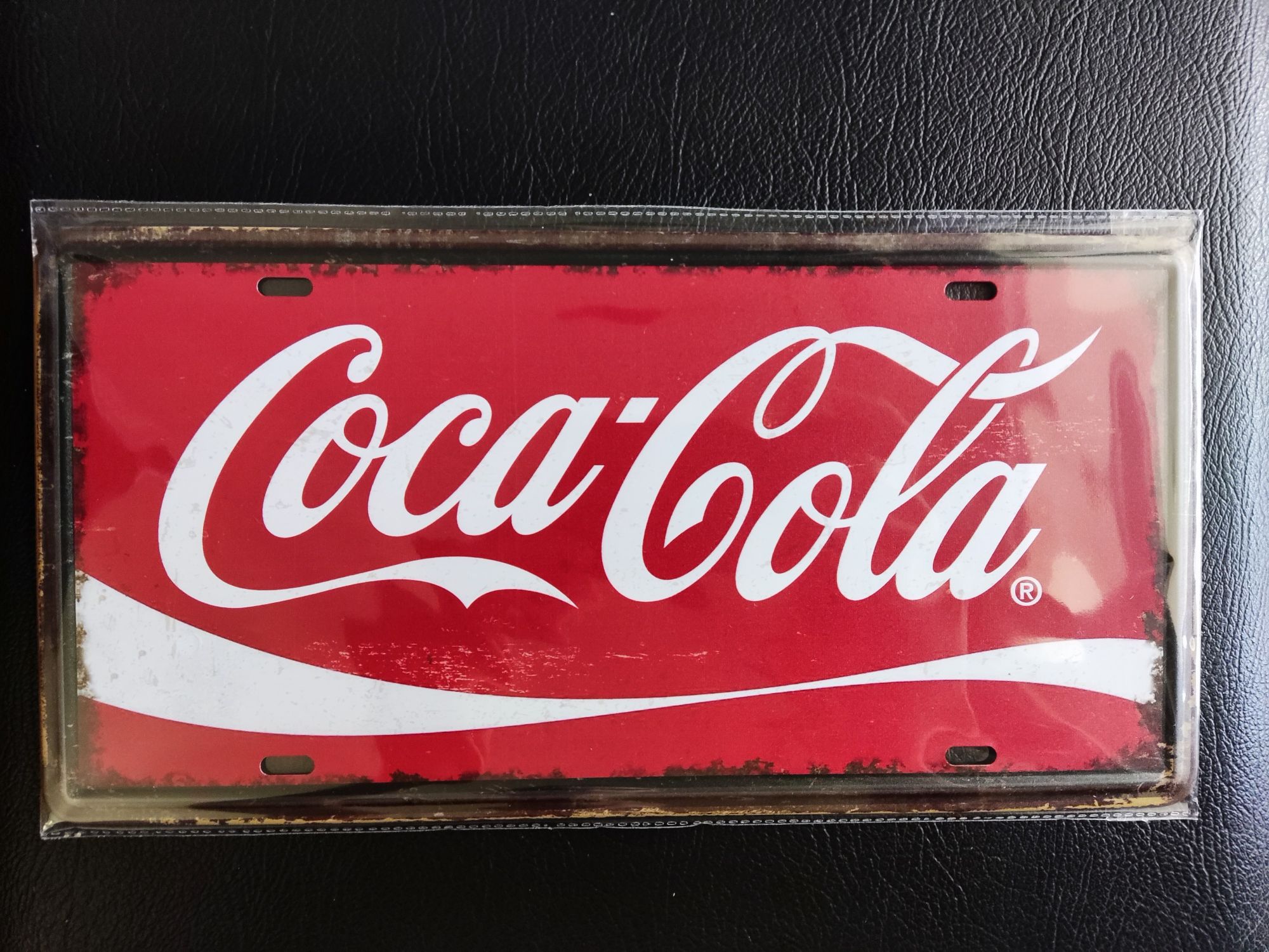 Placa metal Coca-Cola