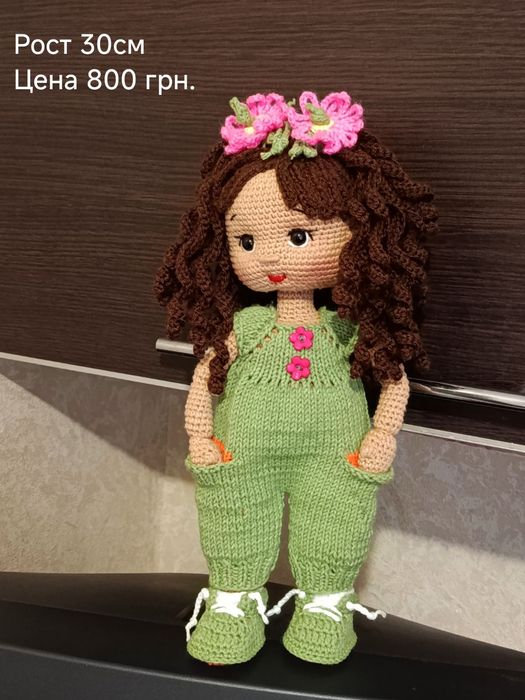 Вязаная кукла,  Игрушка ручной работы
