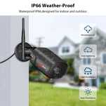 Câmera Vídeo Vigilância Exterior WIFI 2MP 1080P Visão Noturna 64GB