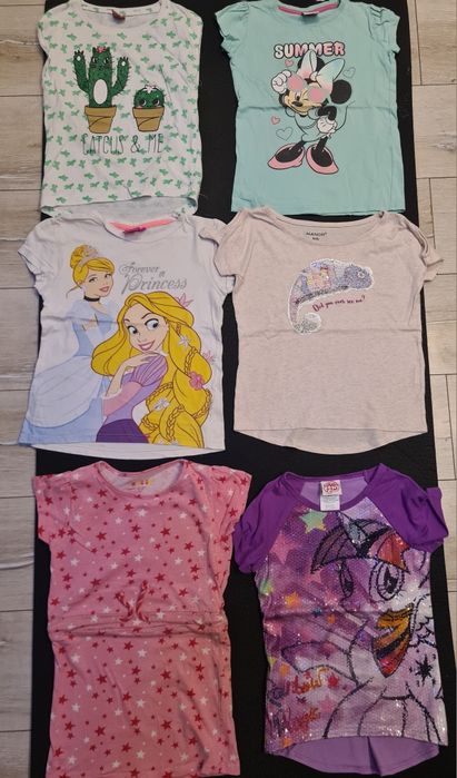 Bluzki z krótkim rękawem rozmiar 122