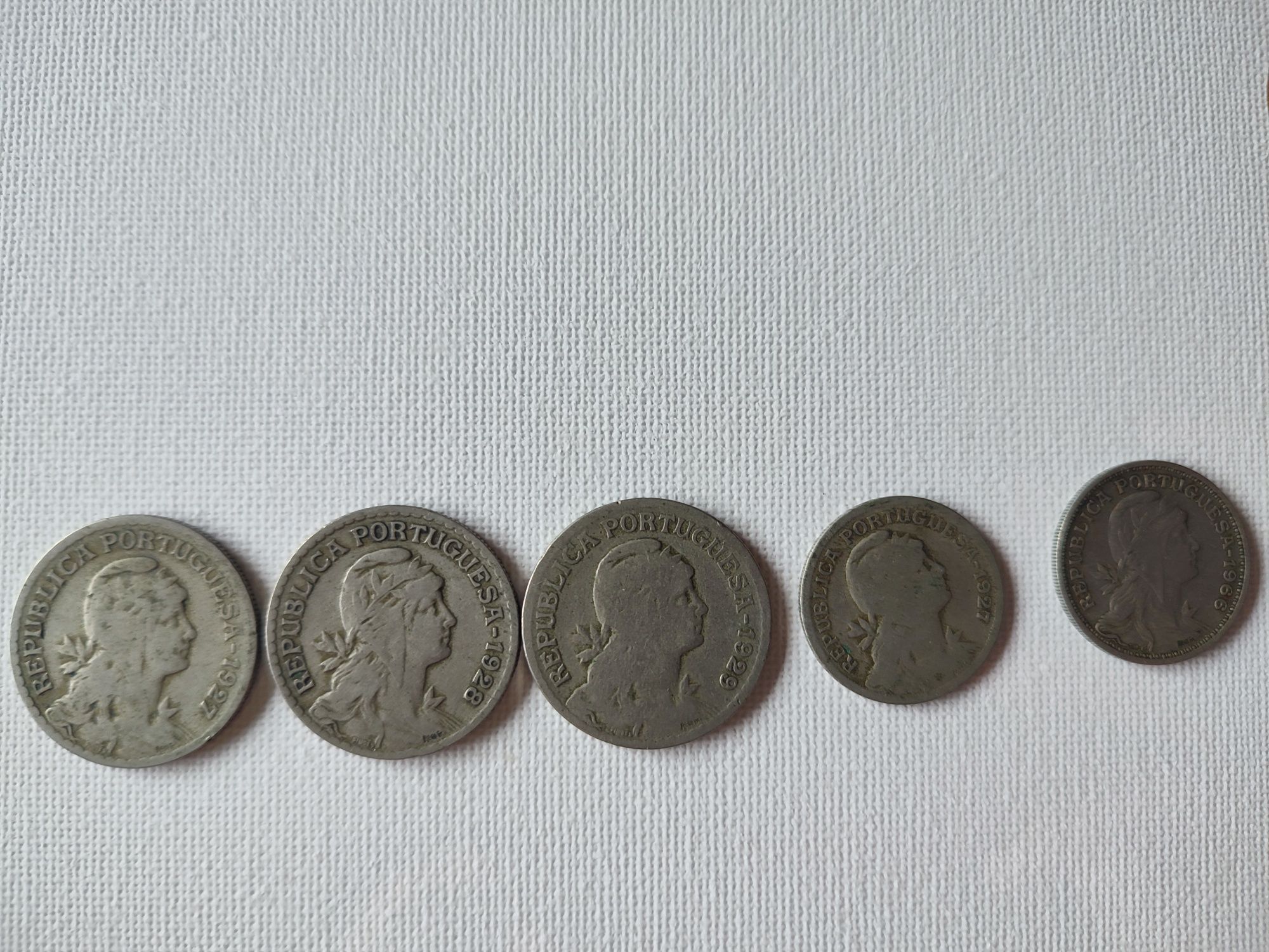 Lote de moedas antigas