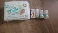 Pampersy Dada  Pure Care 1 i 4 Lacti Baby oraz mleko początkowe