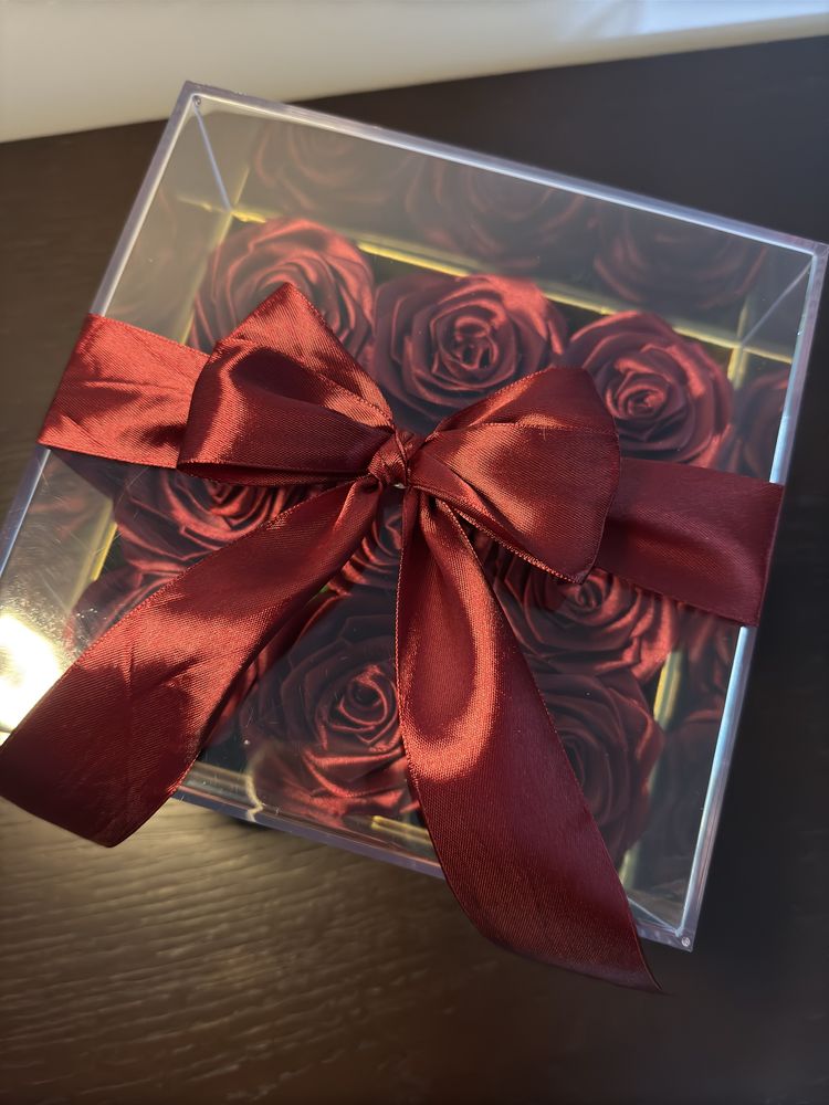 Rosas eternas cetim