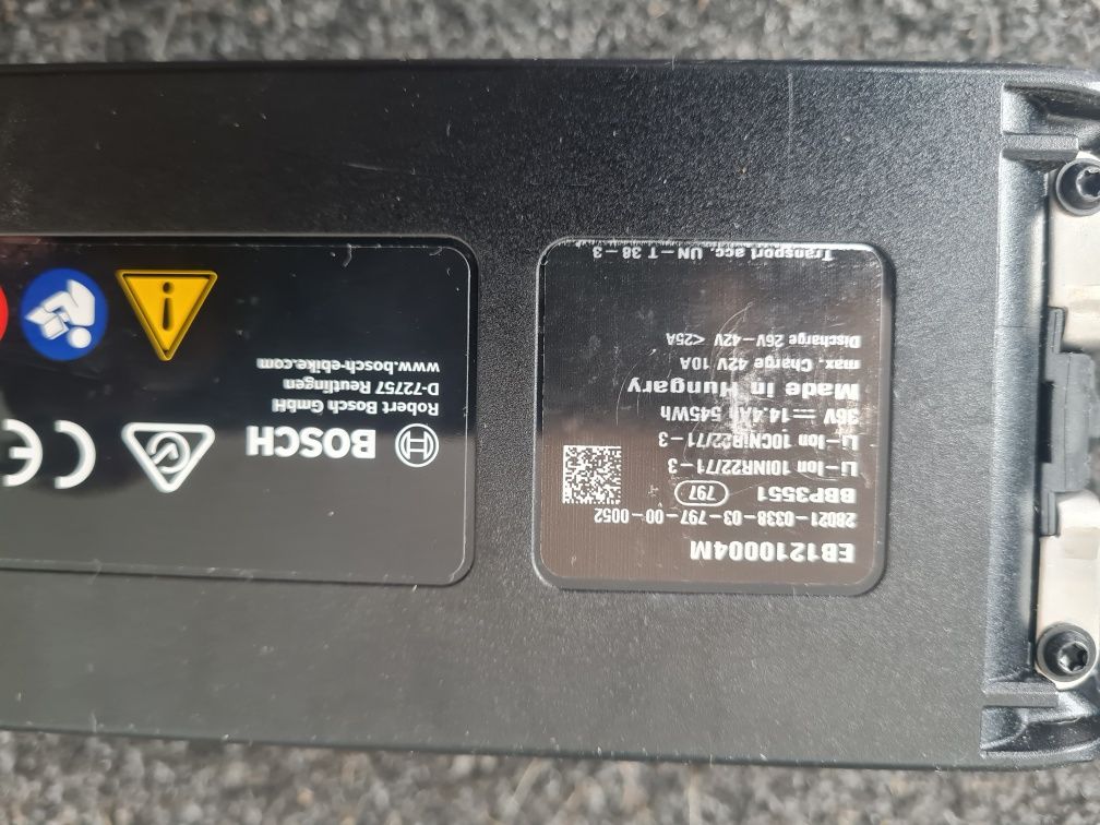 Bateria Bosch 545 SMART bidon na ramę