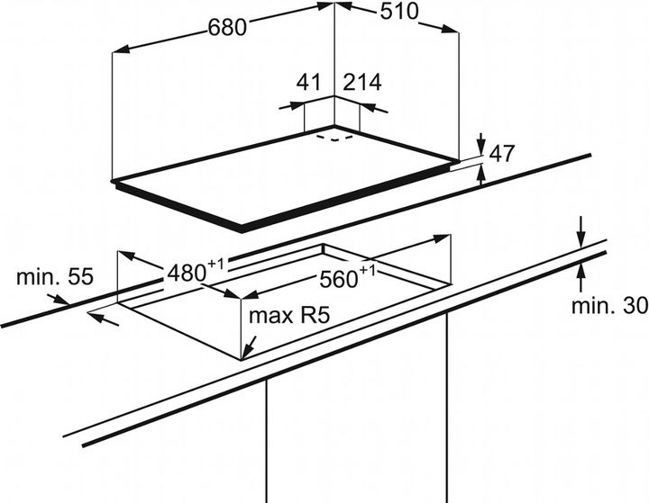 Поверхня газова ELECTROLUX EGT 97353 YK