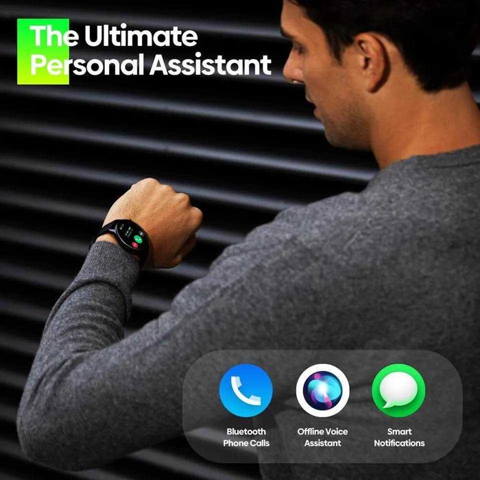 Smartwatch Zeblaze BTalk2 LITE rozmowy kroki tętno ciśnienie menu Pl.