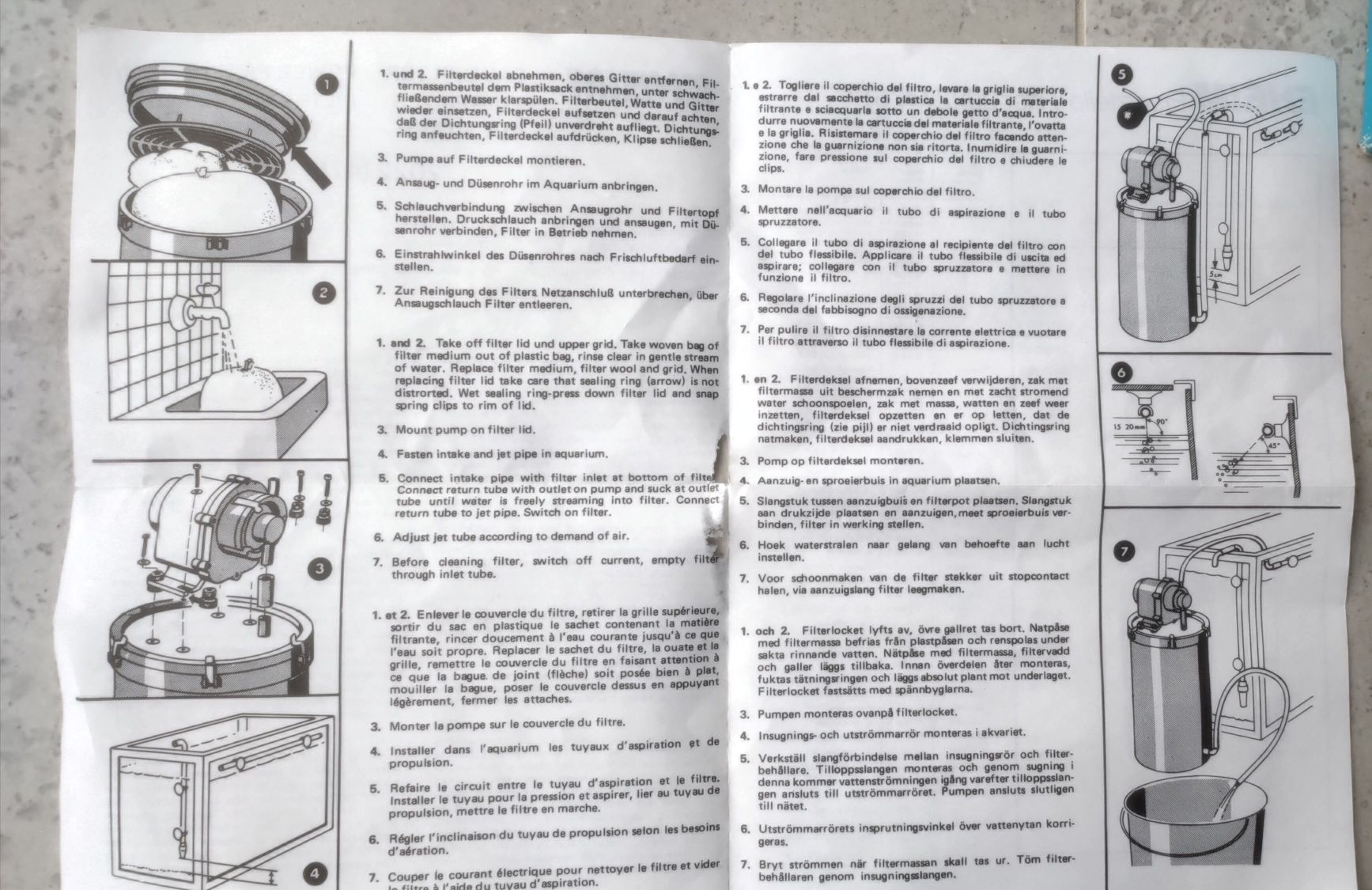 Nowy z RFN  EHEIM 476 S FILTR  Kubełkowy Antyk dla kolekcjonera W