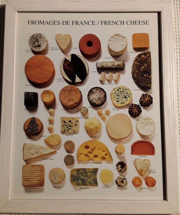 Quadro Fromages de France / French Cheese