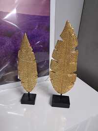 Dwa złote listki glamour 34cm i 30cm