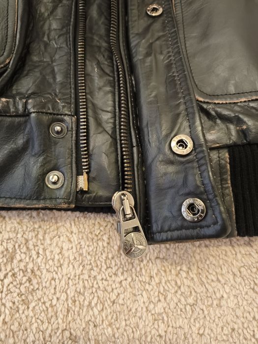 Чоловіча шкіряна куртка, кожанка /бомбер /авіатор /пілот XL/ Pall Mall