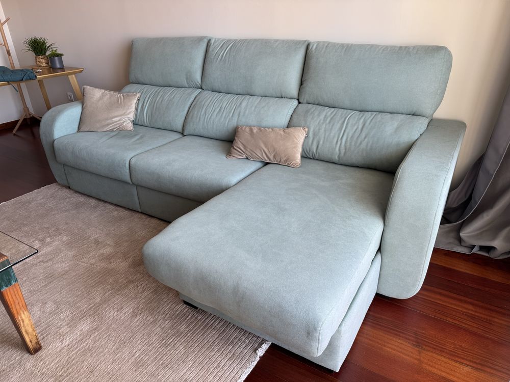 Sofá chaise long em excelente estado