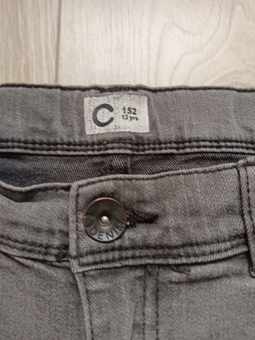 Szare spodnie jeansowe / Cubus / roz. XS