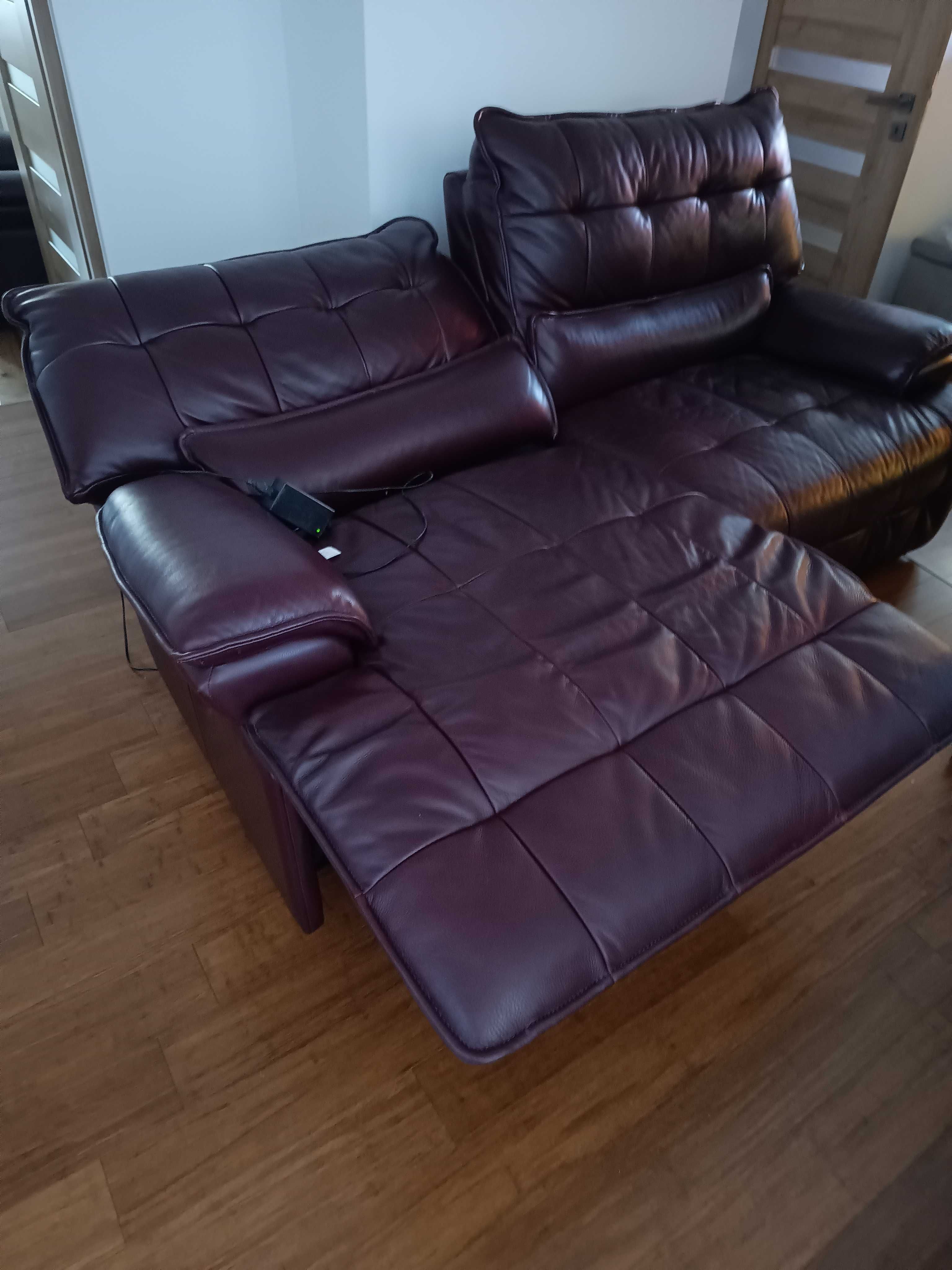 Elektryczna Skórzana Sofa i Fotel SOFOLOGY