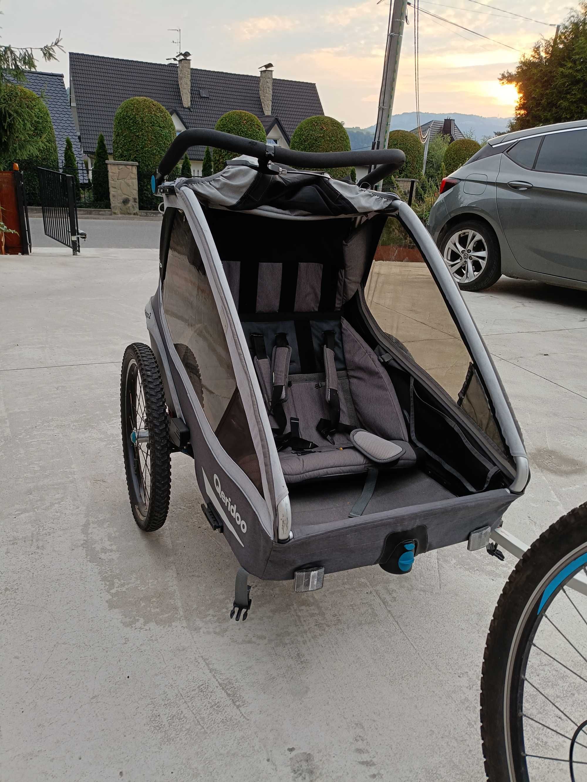 Przyczepka rowerowa Qeridoo Kidgoo 2 – dla 2 dzieci