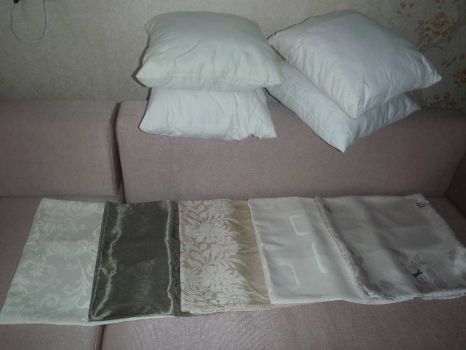 Подушки с наволочками для декора и сна, 45на45 см.