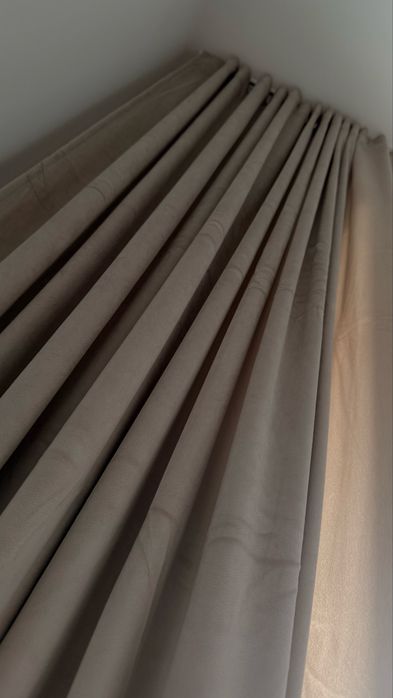 Komplet zasłon 180x270 beżowe