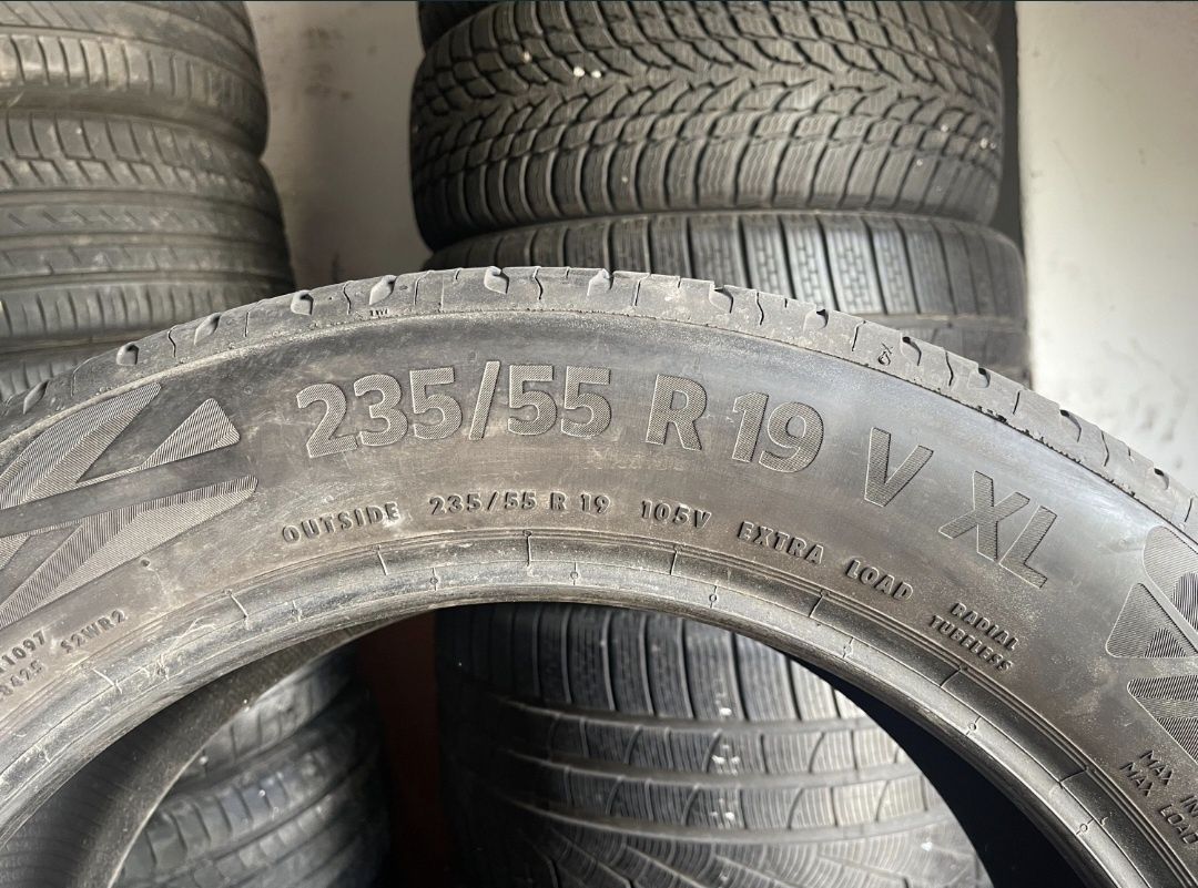 4x Continental 235/55 r.19, 2019, 5,3mm