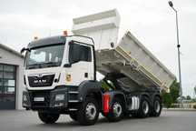 MAN TGS 35.480 / 8x4 / WYWROTKA / BORDMATIC / HYDROBURTA / OPONY 100 % / EURO 6