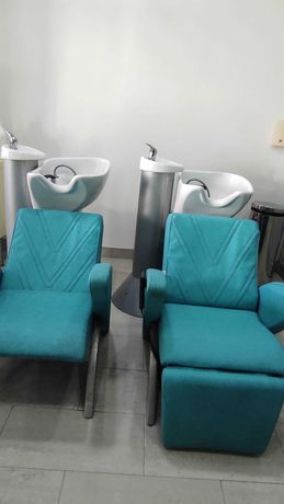 Cadeiras de Cabeleireiro  rampas de lavagem  mobiliário cabeleireiro