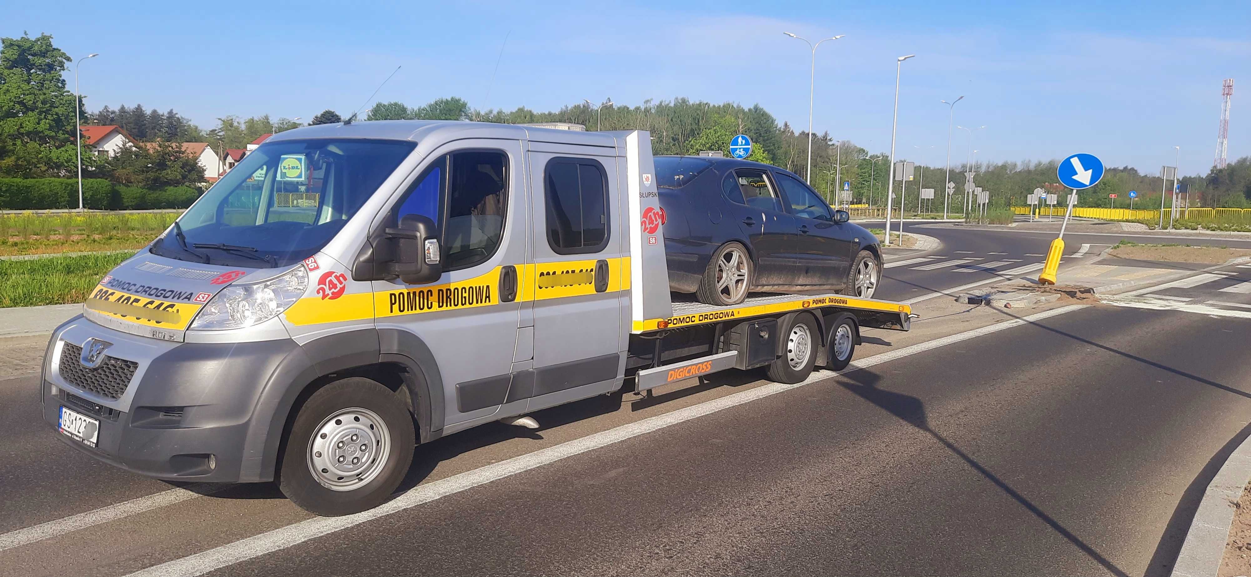 Autolaweta Pomoc Drogowa MobilnMechanik Transport Aut LAWETA Holowanie
