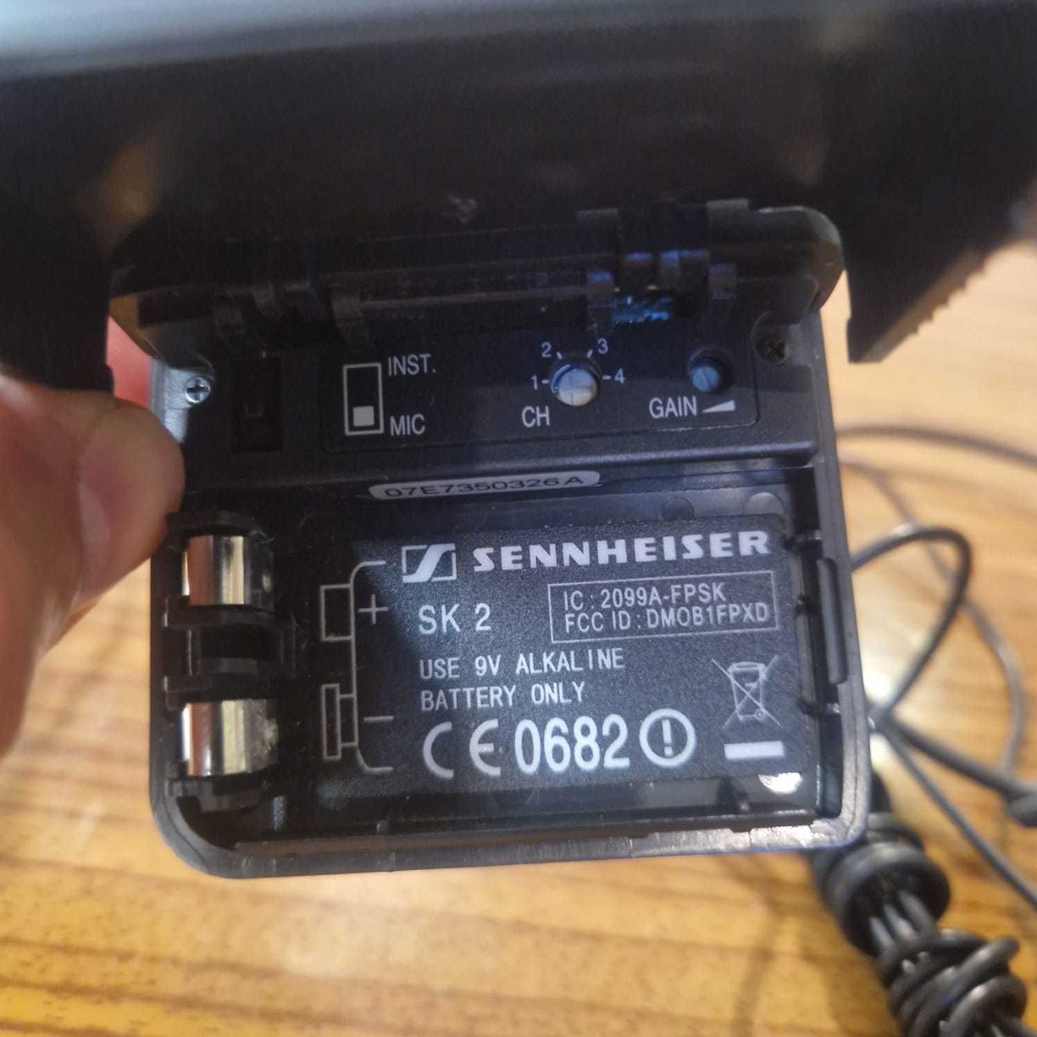 Mikrofon SENNHEISER ME3 1sz + 1szt Transmiter Freeport Sk 2-C - zestaw