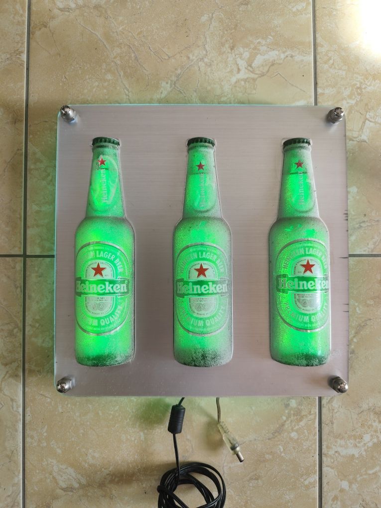 Led luminoso Heineken c/gelo