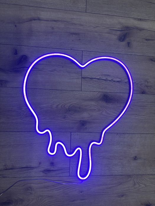 Serce neon LED energooszczedny
