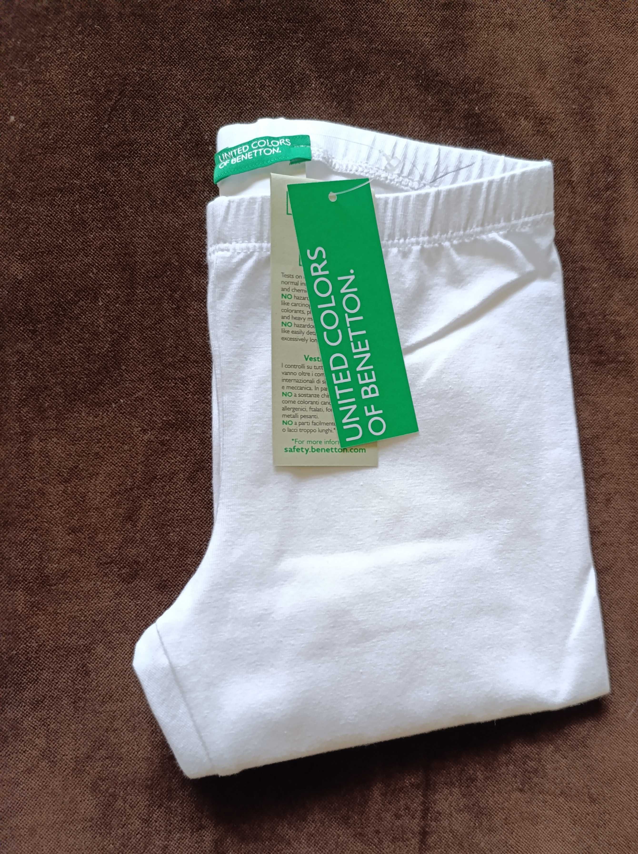 Leggins Brancos 100% algodão 6/7 anos Benetton  - Novas c/ etiqueta