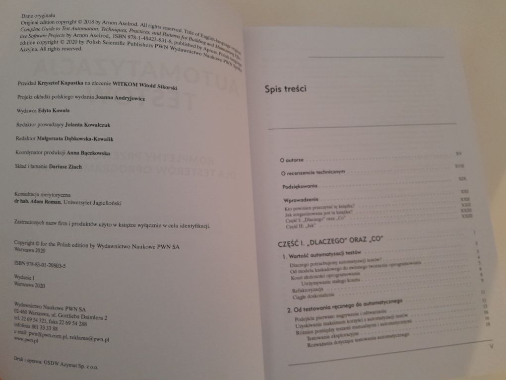 Arnon Axelrod "Automatyzacja testów"
