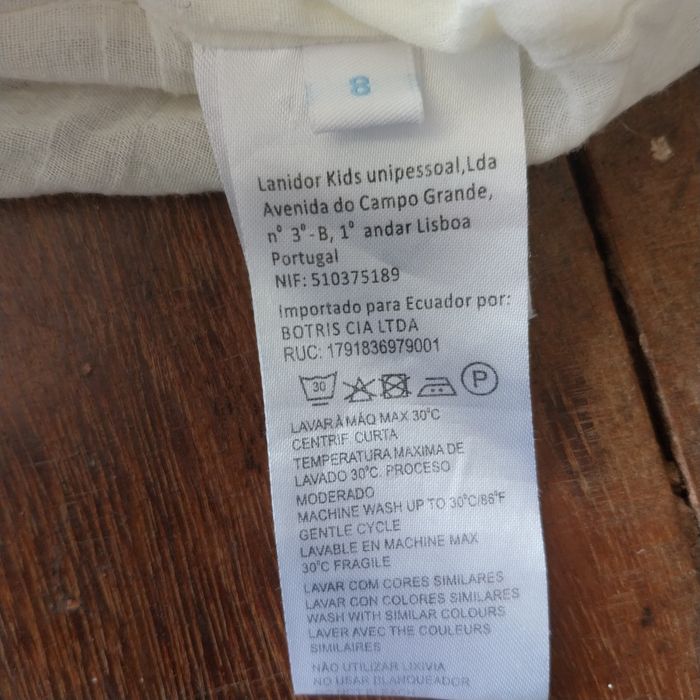 Calções lanidor 8 anos