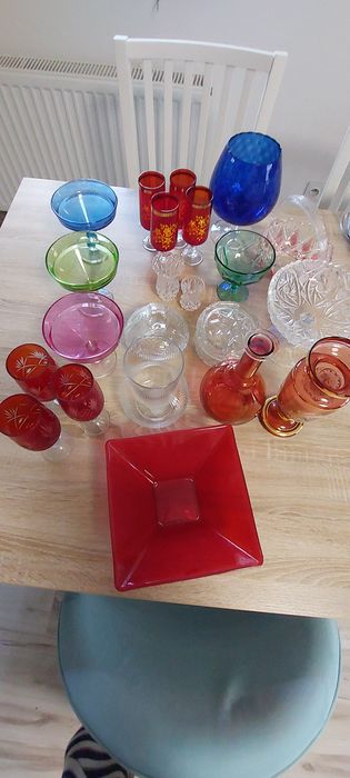 Półmisek kolorowe szkło