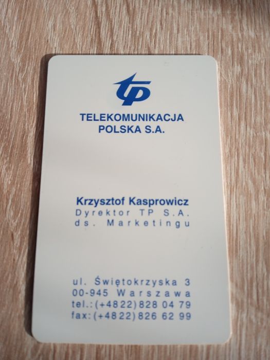 Wizytówka - karta telefoniczna chipową - Kasprowicz