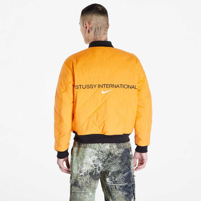 Куртка Stussy x Nike Reversible Varsity Jacket Medium Olive/Bright Man